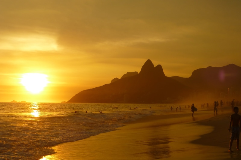 tourism, coastline, incidental people, summer, beauty in nature, tranquil scene, surf, water, 2K, sea, outdoors, sugarload mountain, beach, sunset, surfers