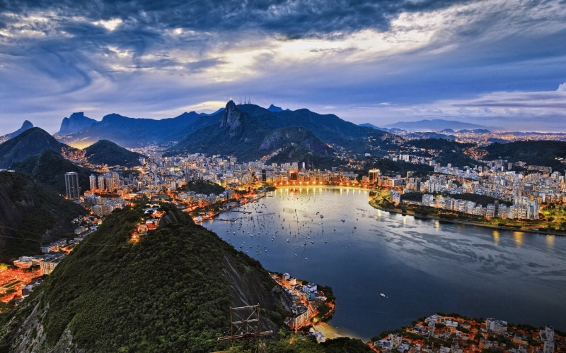 Guanabara, Brazil, Bay, Rio de Janeiro, the city, 1080P