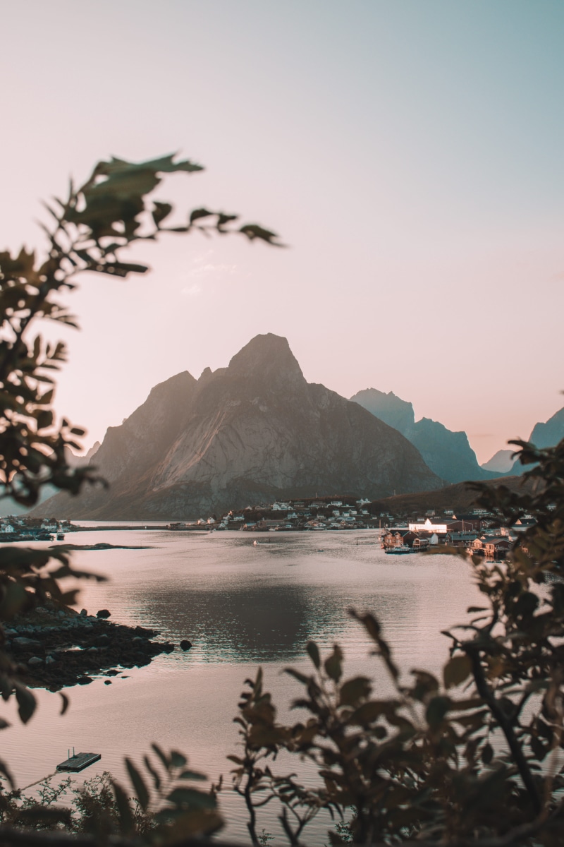 reflection, sky, sunset, nature, water, tourism, coast, norway, horizon, lake, coastline, forest, beauty In Nature, dusk, ocean, nautical Vessel, sea, travel