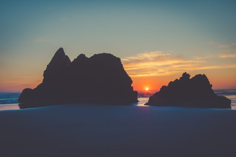dusk, vacations, travel, island, beach rock, tourism, blue, journey, idyllic, famous Place, rio de Janeiro, dawn, scenics, sunrise - Dawn, nature, landscape