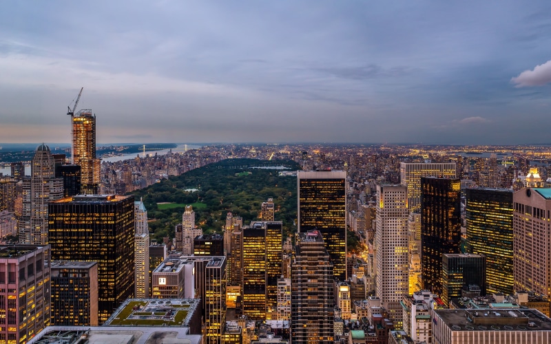 park, cloud - sky, city Life, 2K, midtown Manhattan, urban Scene, financial District, night, sunset, tower, tall - High, building, famous Place, manhattan - New York City