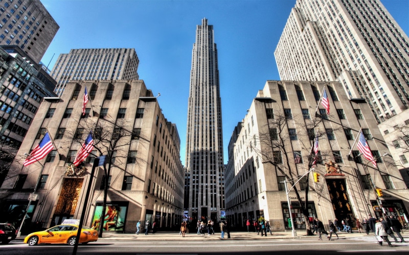 NYC, 5th Avenue, usa, Rockefeller Center, new York, 2K