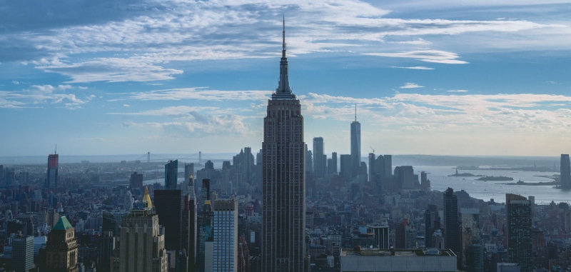 new york, office building exterior, modern, city, cityscape, rockefeller center, shapes, architecture, financial district, landscape, state, united states