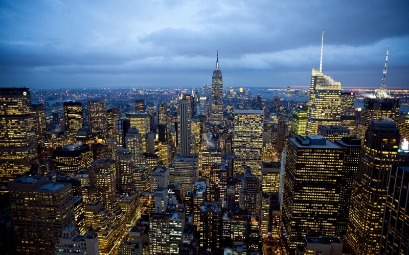 outdoors, cloud - sky, light, spire, skyscrapers, city Life, empire State Building, tall - High, building, 2K, travel Destinations, travel, cityscape