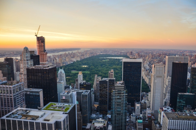 central, new york, park, building, building exterior, city park, outdoors, york, top of the rock, office building exterior, sky, panorama, settlement, central park
