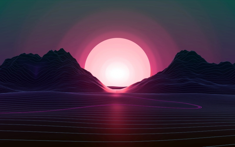 multi colored, red, ocean, pink color, futuristic, purple, long exposure, vector, illuminated, motion, nature, hills, no people, indoors, light - natural phenomenon