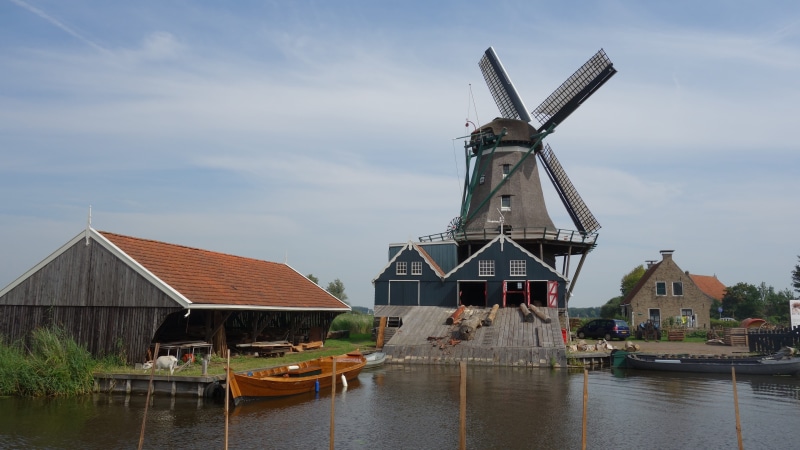 alternative energy, turbine, environmental conservation, waterfront, day, nature, cloud - sky, fuel and power generation, historic mill, Holland, water