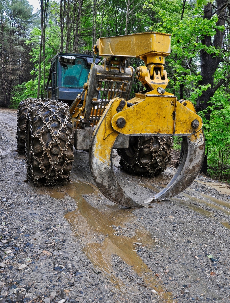 lift, cut, mode of transportation, equipment, machinery, day, yellow, nature, vehicle, industrial, tree, water, no people, land vehicle, outdoors, transport