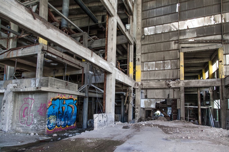 day, old, pipes, industrial, interior, gray, damaged, concrete, no People, ruinous, textured, decay, urban, building, obsolete, broken, abandoned factory