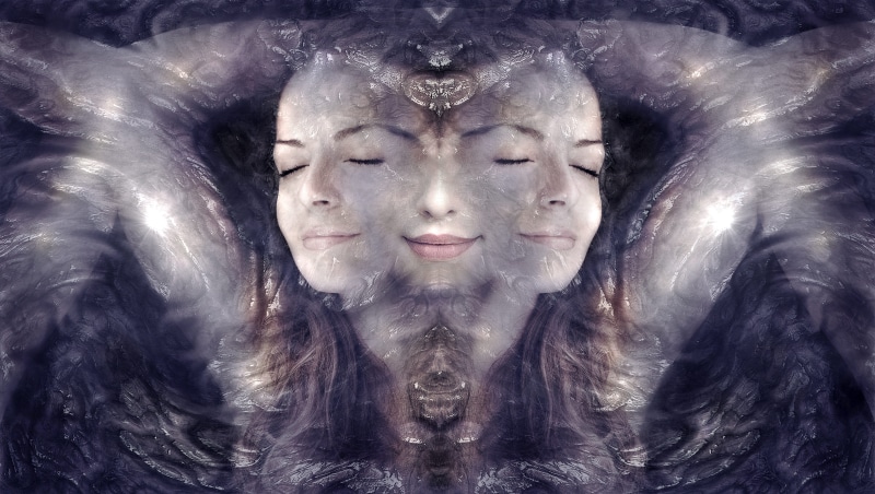 mood, young adult, spirituality, front view, body part, one woman only, headshot, photography, real people, mysticism, one young woman only, human face