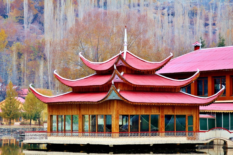 Shangrila, Lower, Kachura Lake, shangri-la, wood - material, kachura, built structure, day, resort, travel, plant, rock, Lake, building, pakistan, mountain