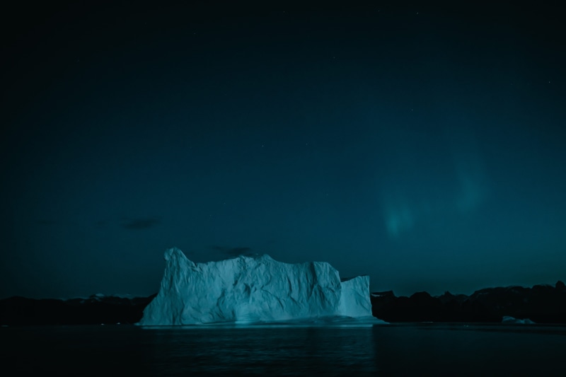 ice, universe, scenics - nature, cold temperature, winter, frozen, iceberg, glacier, outer space, sunset, beauty in nature, snow, night, aurora, no people