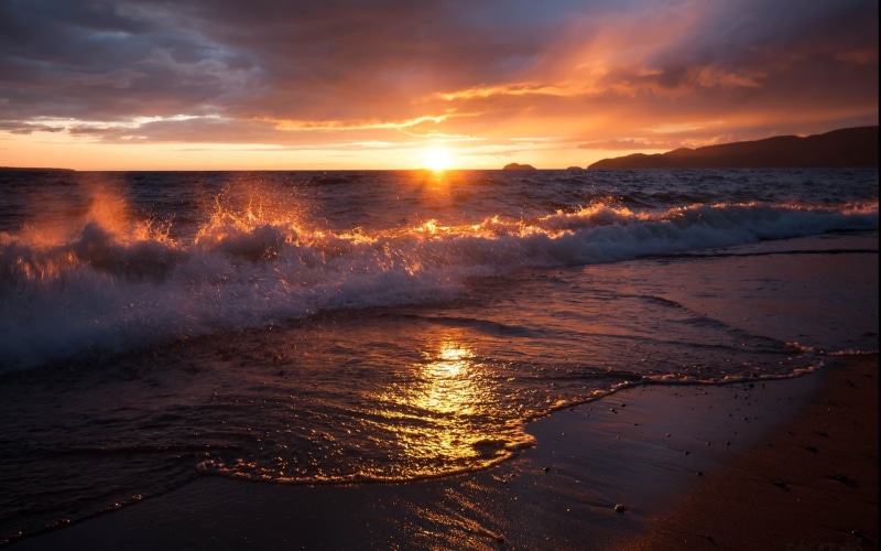 horizon over water, idyllic, motion, sea, water, scenics - nature, sky, reflection, land, beauty in nature, nature, surfing, beach, horizon, sunset, outdoors