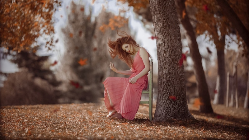women, 1080P, nature, beautiful woman, one person, young adult, beautiful people, land, beauty, hairstyle, fashion, adult, clothing, hair, plant, full length
