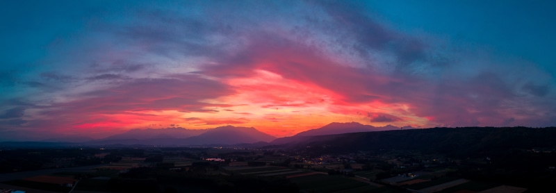 Travel, mountain, Sunrise, mountain range, sky, scenics - nature, no people, horizon, water, Morning, nature, building, Dawn, environment, clouds, building exterior