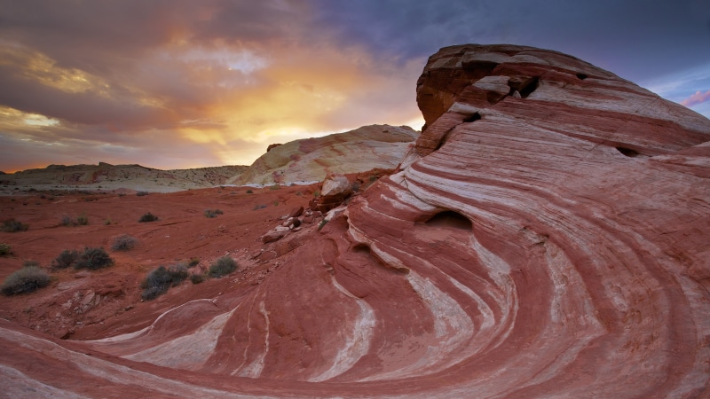 rock, valley, badlands, outdoors, beauty in nature, no people, non-urban scene, nevada, sky, 4K, rock formation, rock - object, climate, cloud - sky, terrain