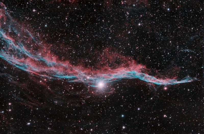 Veil nebula, space, stars, 2K