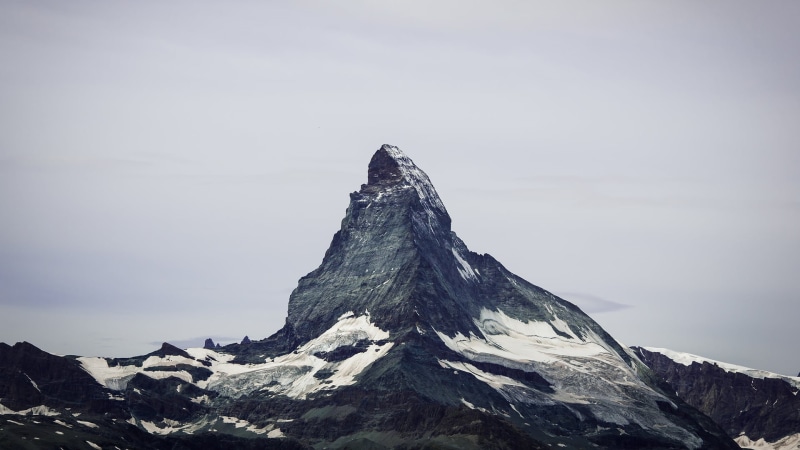 mountain peak, non-urban scene, mountains, rock - object, beauty in nature, 1080P, mountain, Switzerland, covered, outdoors, sky, tranquil scene, nature