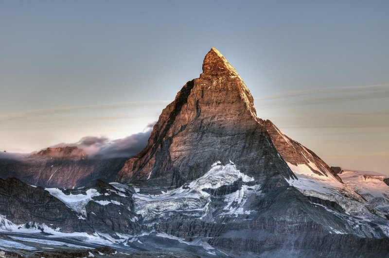 brown, Switzerland, snow, Mountain, white, top, 1080P, Matterhorn, rock