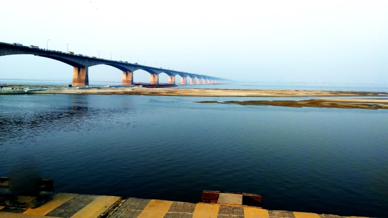 reflection, outdoors, nature, water, scenics - nature, transportation, india, arch bridge, connection, clear sky, architecture, water resources, calm, bridge
