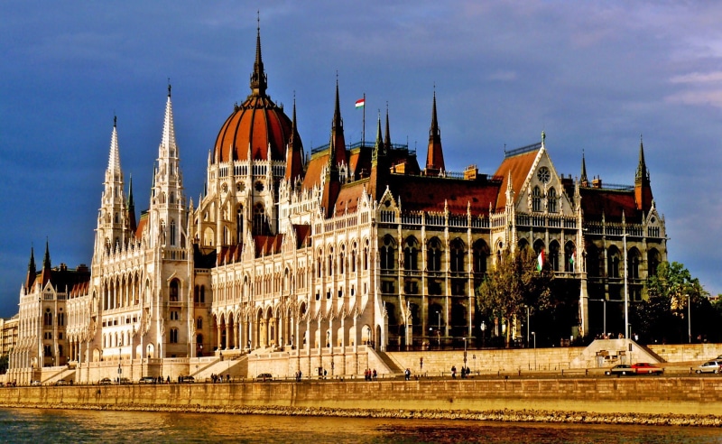 built structure, Hungary, building, travel, building exterior, the past, government, gothic style, outdoors, 1080P, city, history, no people, river, water