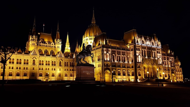 architecture, Budapest, nature, no people, nightlife, Hungary, spire, city, facade, travel, building exterior, building, history, government, the past