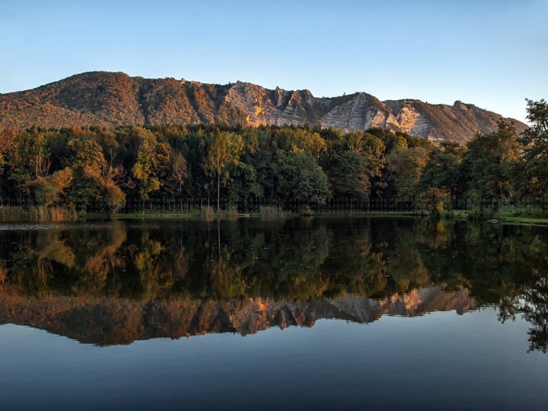 sky, water, mountain, outdoors, lake, no people, beauty in nature, tranquil scene, Hungary, nature, reflection, mountain range, day, travel destinations