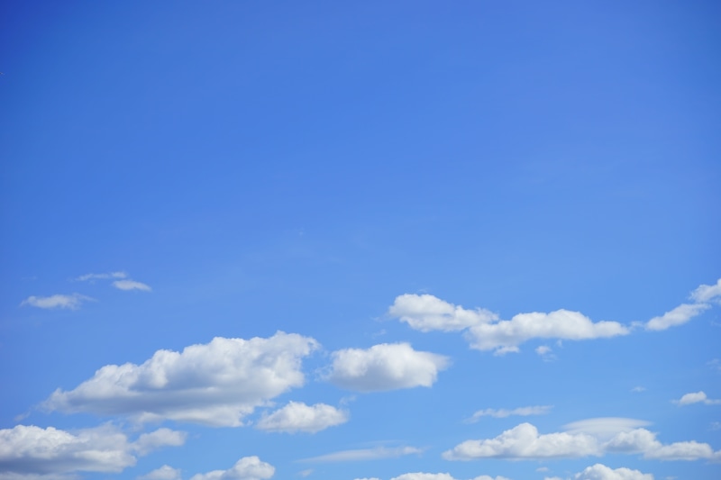 sky only, cloud - sky, outdoors, sunny, tranquil scene, day, White, meteorology, clouds form, cumulus clouds, azur, cumulus mediocris, no people, backgrounds