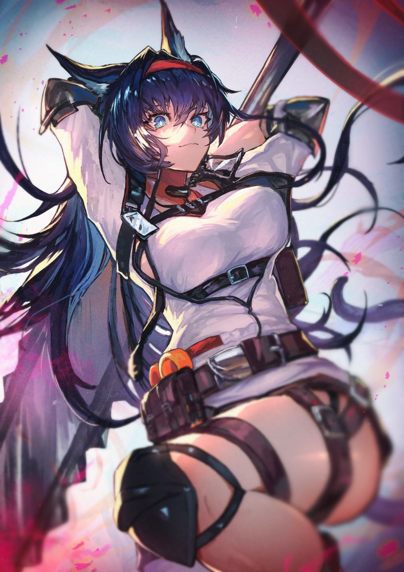 anime, anime girls, Nijimaarc, 1080P, Arknights, Blaze(Arknights)