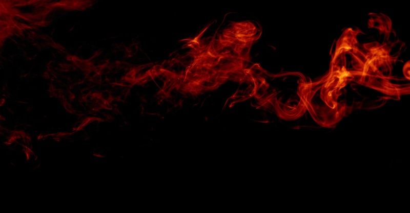 motion, exploding, nature, heat - temperature, beautiful, black background, red, closeup, smoke - physical structure, pollution, close-up, pattern, orange color