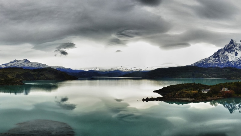 cold temperature, 1080P, mountains, snowcapped mountain, mountain, lake, scenics - nature, cloud - sky, blue, landscape, tranquil scene, storm, nature