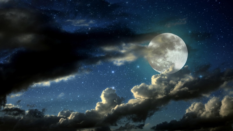 digital composite, nature, blue, planetary moon, nigth, low angle view, moon, dark, moonlight, full moon, star - space, scenics - nature, sky, moon surface