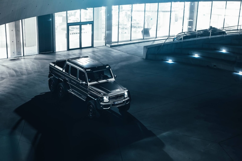 SUV, G63, 1080P, Silver, 6X6, Top, AMG, Nigth, Mercedes-Benz, View, Ligth