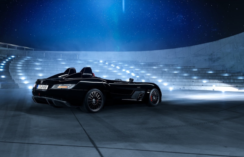 Museum, 1080P, Black, Mercedes-Benz, SLR, Car, Nigth, Stirling Moss