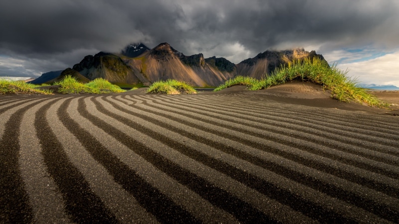 landscape, Vestrahorn, Morning, 1080P