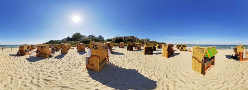 1080P, fisheye lens, beach, landscape