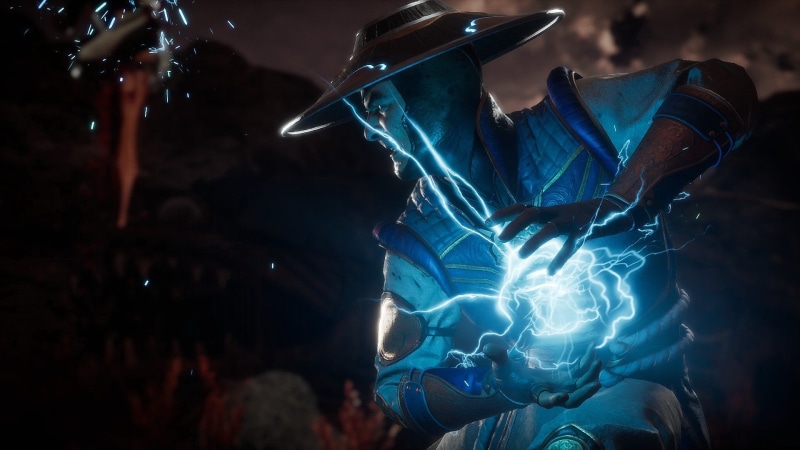 Fighter, Mortal Kombat, 1080P, MK 11, sparks, The game, Raiden, lightning, thunder god, the God of thunder, lightning bolt, Mortal Kombat 11