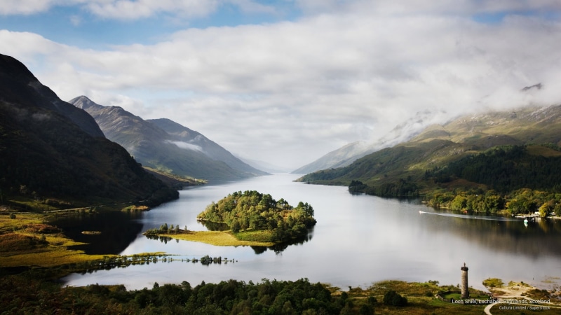 lochaber, highlands, scotland, loch, shiel, 2K, Mountains