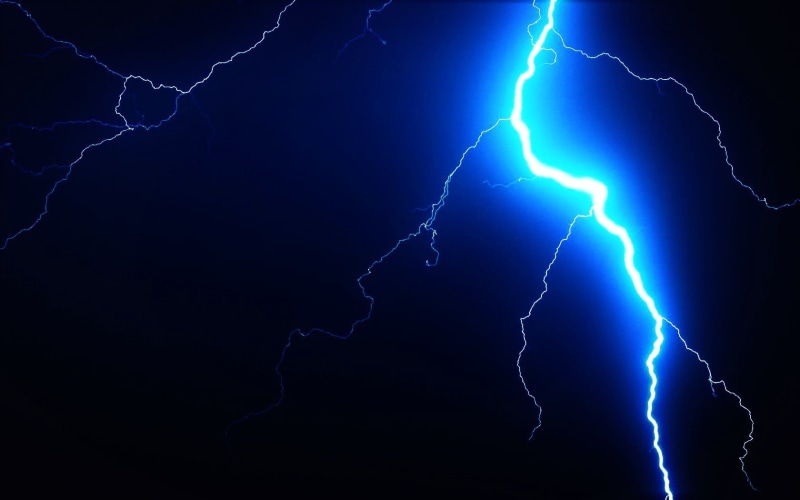 black, 720P, lightning, blue, dark