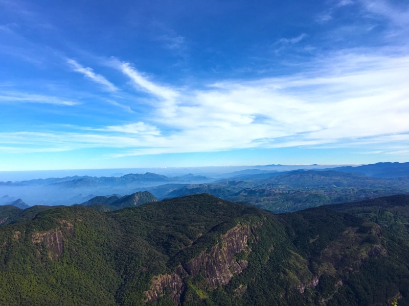 4K, plant, mountains, tranquility, remote, landscape, siripada, Sri Lanka, non-urban scene, day, travel destinations, blue, dramatic landscape, no people