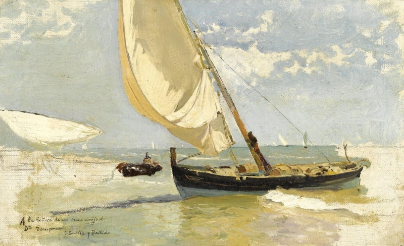 Joaquin Sorolla and Bastida, sail, Joaquin Sorolla, boat, 1080P, The Study Of The Beach, picture