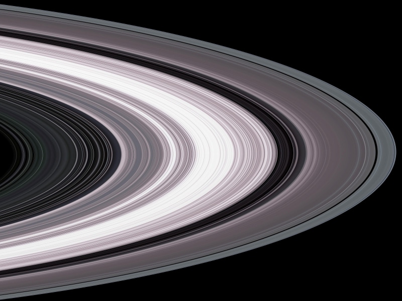 Cassini, the rings of Saturn, 2K, Saturn