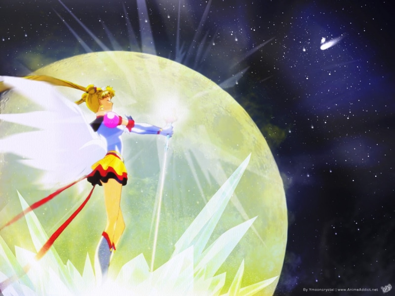 Eternal Sailor Moon, art, Sailor Moon, anime, sailor, Angel, Moon, hd, eternal, 720P, princess, Senshi, Light