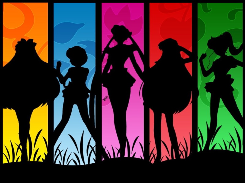 hd, Sailor Venus, art, mars, 480P, venus, sailor, mercury, jupiter, moon, moons, Sailor Moon, space, x