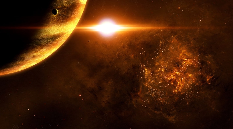 sky, heat - temperature, star - space, night, satellite view, 2K, system, planet - space, nature, Planet, no people, inferno, solar, moon, Space, astronomy