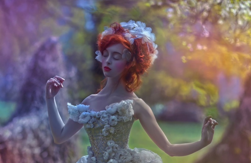 dress, art, Ophidia, Fairytale, fantasy, girl, Agnieszka Lorek, 1080P