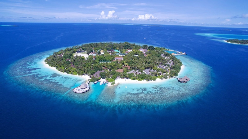 indian, resort, ocean, picture, bandos, indonesia, 1080P, air, island, view, maldives