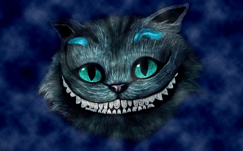 1080P, Cat, Alice, Cheshire, Smiling, Wonderland, chesire