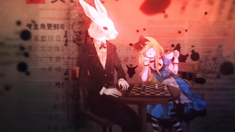 720P, Alice, White Rabbit, Alice in Wonderland, anime, chess
