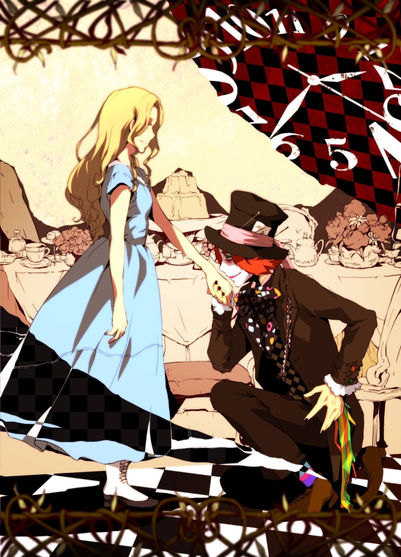 Alice in Wonderland, anime, Alice, White Rabbit, 720P